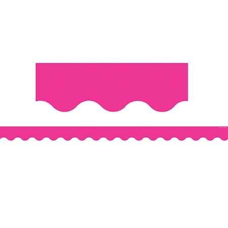 Teacher Created Resources Hot Pink Scalloped Border Trim, 35 Feet/Pack, PK6 TCR5582